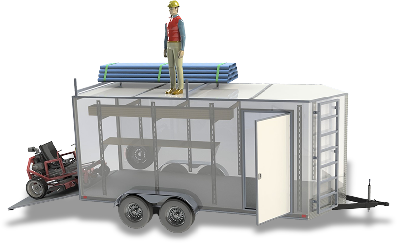7x16x7 Enclosed Cargo Trailer